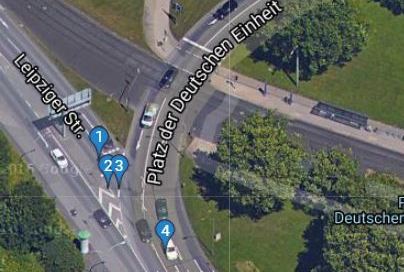 Screenshot Einzelne Gefahrenstrecke Screenshot Einzelne Gefahrenstrecke